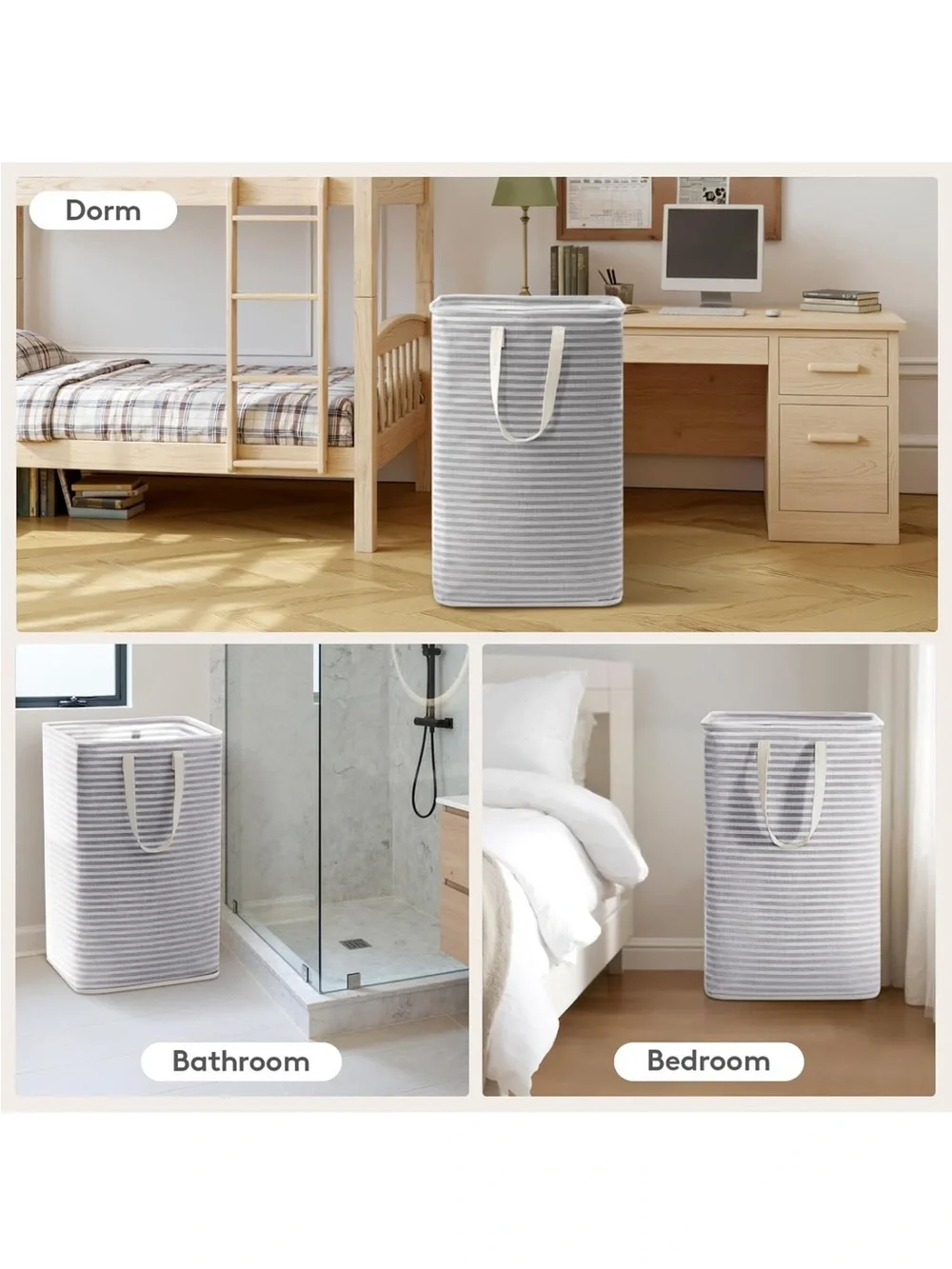 Home Hacks 2-Pack 75L Large Laundry Hampers— unopened New